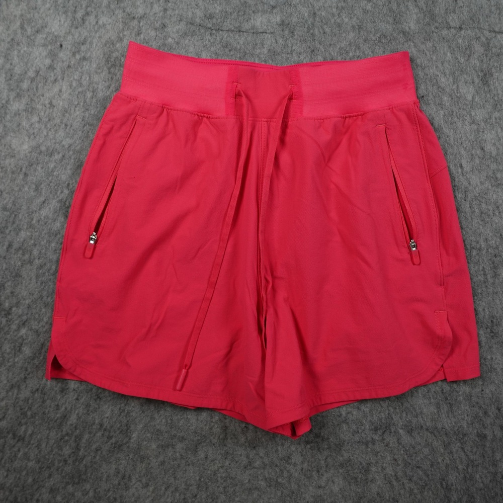 Lululemon Short Womens 2 Pink Lip Gloss License to Train High Rise Zip Pockets‎